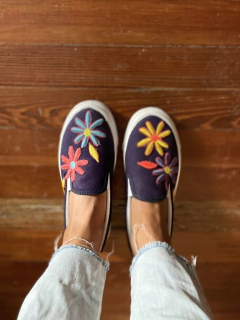 Chimangas FLOR azules - comprar online