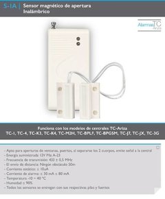 Sensor Magnetico De Apertura Inalam. Para Centrales Tc-ariza - Tecneg Security