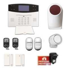 Kit Alarma Domiciliaria Inalambrica Casa Wifi/gsm/linea con Sirena inalámbrica