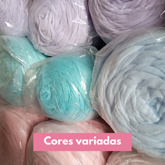 Imagem do Kit fio de malha residual - 15kg (cores sortidas e bem variadas)