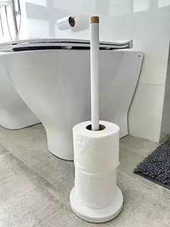 Soporte papel higiénico blanco o negro en internet