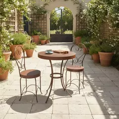 Mesa y sillas oxido - LA CHICHA STORE