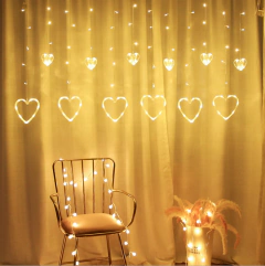 GUIRNALDA CORTINA CORAZON en internet
