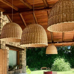 LAMPARA DE MIMBRE VARIAS MEDIDAS! - comprar online