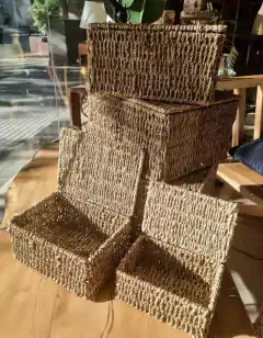 CAJAS CON TAPA DE SEAGRASS