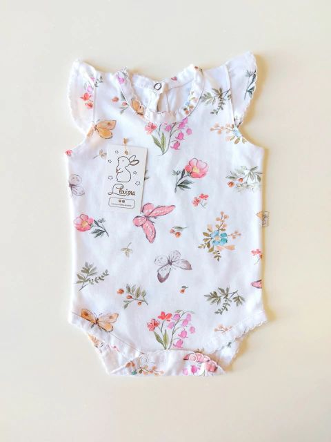 Body Flor Liberty Manga con Vuelos