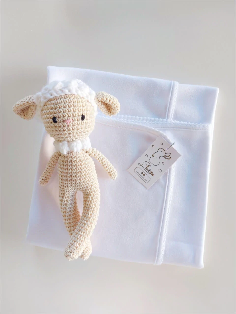 Manta Blanca Lisa de Algodón