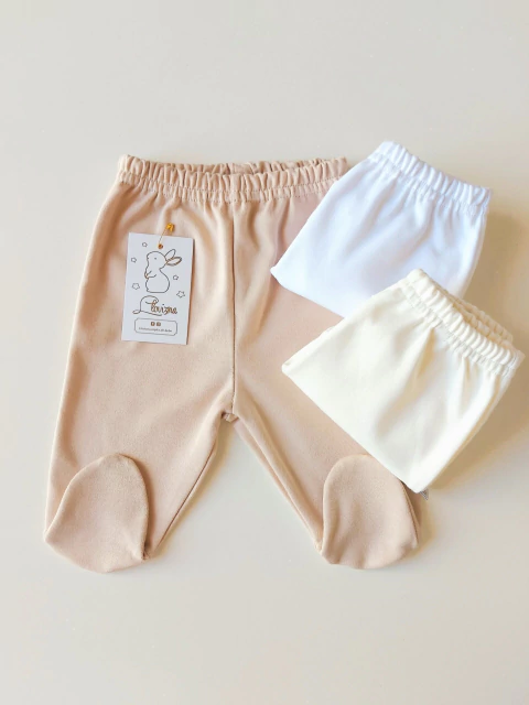 Pack Ranitas x3 Camel, Natural y Blanco