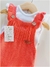 Vestido Tejido Hilo Coral Hombro Con Vuelos - comprar online