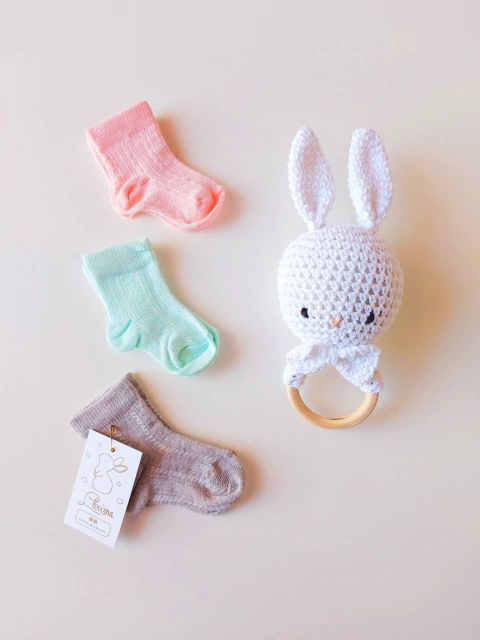 Pack Media Girls Gris Claro, Verde y Coral