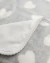 Manta Polar Gris con Corazoncitos Forrada - comprar online