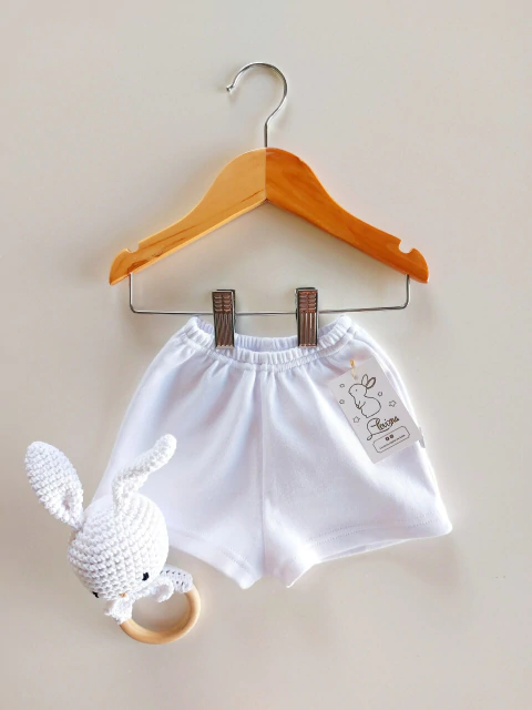 Short Blanco Algodón