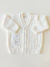 Conjunto Tejido de Hilo Blanco con Trenzas x 2 Piezas - Llovizna | Ropa de Bebé