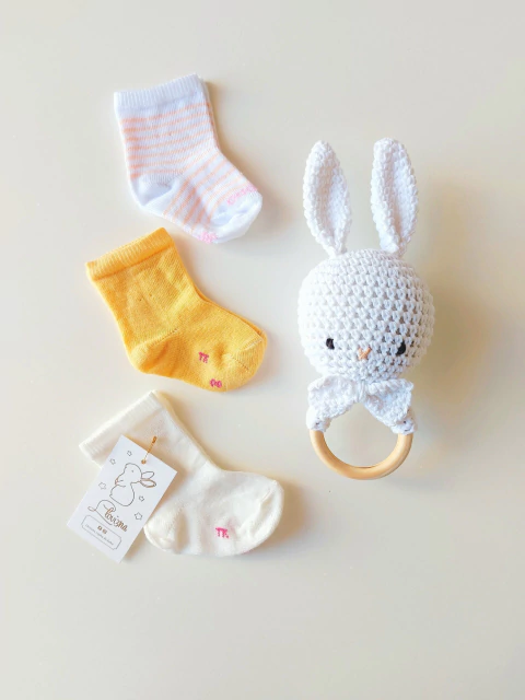 Pack Media Girls Rayitas Naranja x3