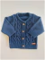 Campera Tejida Lana Azul