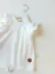 Vestido Natural Manga con Vuelos - comprar online