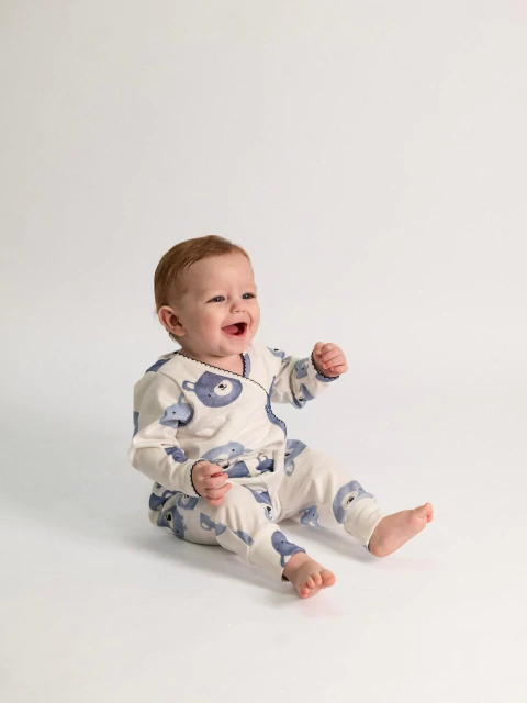 Conjunto Ositos Azules x4 Piezas