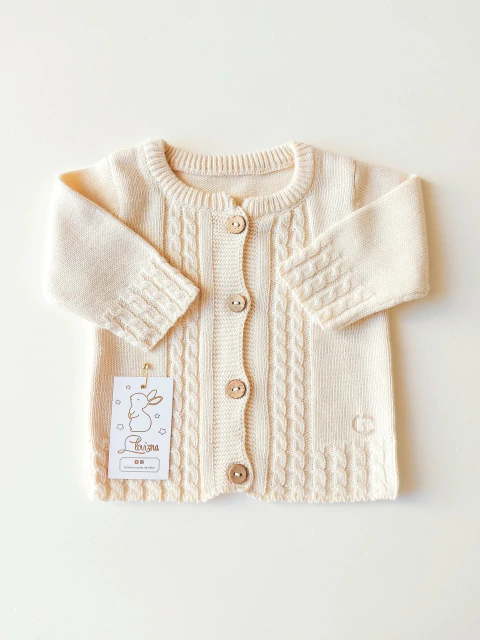 Campera de Hilo Tejida Natural