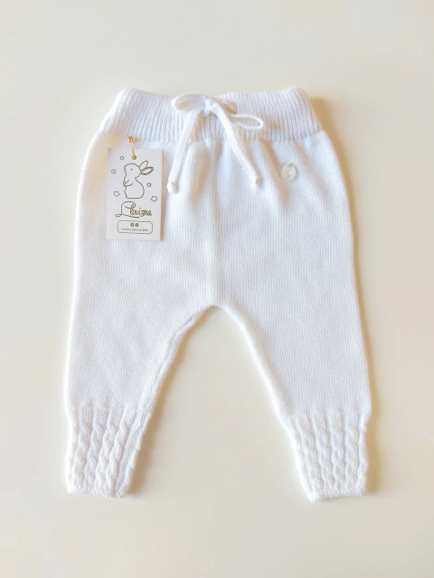 Pantalon de Hilo Tejido Blanco