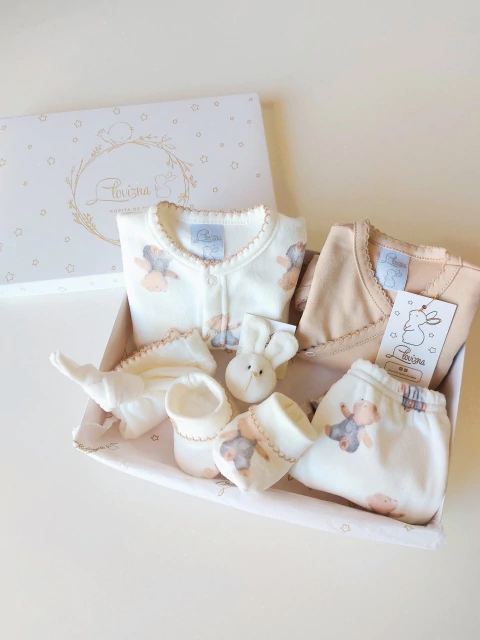 Conjunto De Plush Ositos x6 Piezas con Ranita