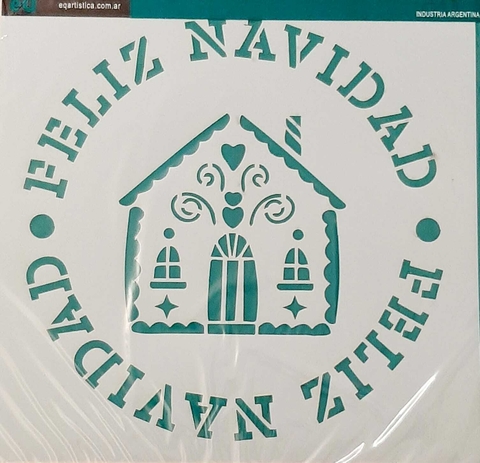 Stencil EQ Cod 1254 "Casita" 30x30cm