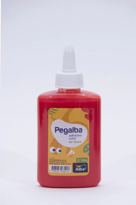 Rojo Adhesivo Pegalba 120g No Tóxico