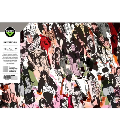 Block Pizzini Diseño A3 180g 30 hojas