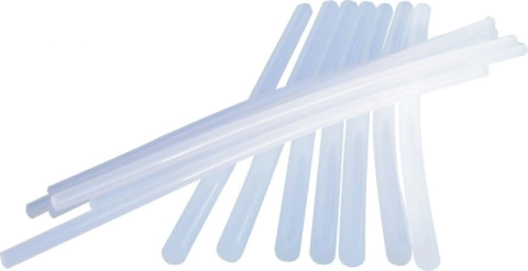 Barra de Silicona Transparente Gruesa 10mm x 30cm x Unidad