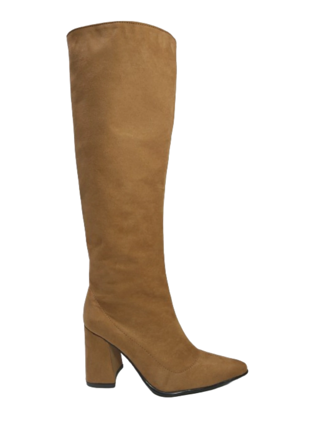Bota larga con taco cuadrado / Suela