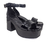 Sandalias con Plataforma / Negro Charol