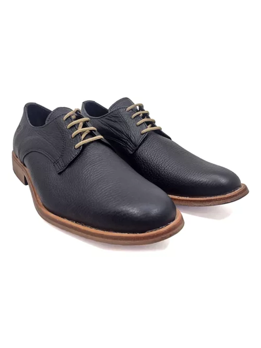 Zapato de Cuero De Hombre / Negro / Dorking