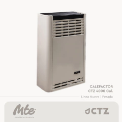 Calefactor CTZ - Línea pesada 4000 kcal. (tiro balanceado) - Nuevo diseño