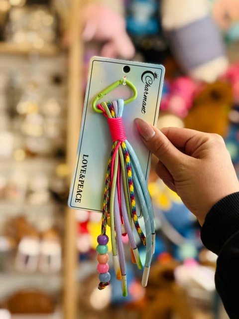 Llavero mosqueton cuerda