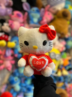 Peluche hello kitty con corazón - comprar online