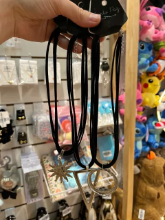 Collar dijes plateados - comprar online