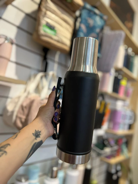 Termo system 1,2L con tapa cebadora negro - comprar online