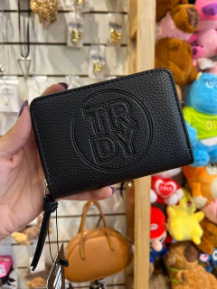 Billetera chica Trendy Croco negra - comprar online