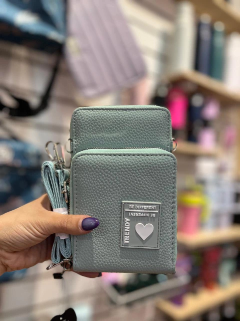 Porta celular Trendy verde agua