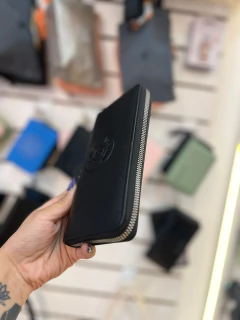 Billetera grande Trendy negra love - comprar online