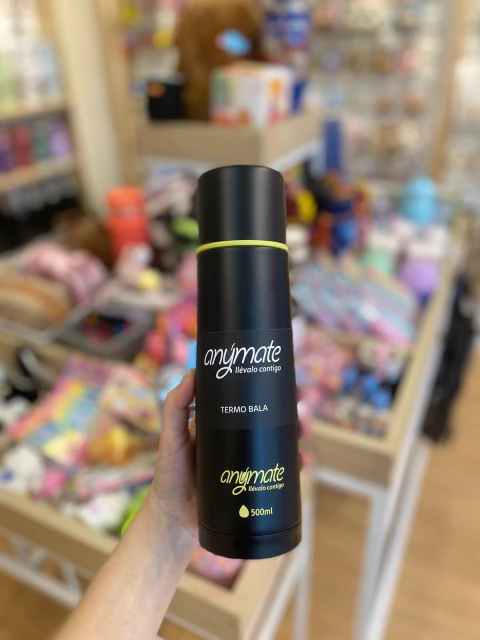 Termo de agua anymate contigo Negro 500ml