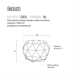 Maceta GEO | Tamaño XL en internet