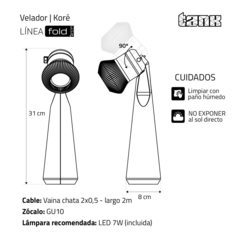 Koré | Lámpara de mesa - TANK Fábrica de Diseño