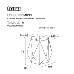 ROMBOS colgante Pared | Tamaño M