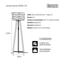 Lámpara de pie NODO 120 - TANK Fábrica de Diseño