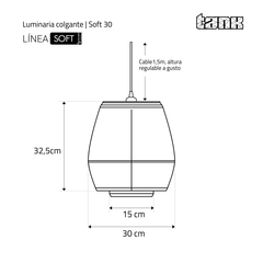 Imagen de SOFT 30 | Luminaria colgante para techo