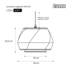 Imagem do SOFT 50 | Luminaria colgante para techo