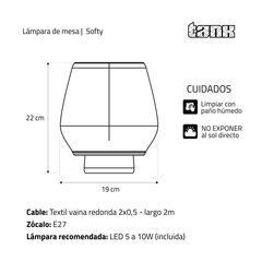 SOFTY | Lámpara de mesa