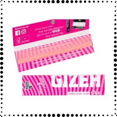 1 Librito Papel Gizeh Pink 110mm King Size Quemada Lenta