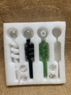 Pipa Vidrio Twist Atomic