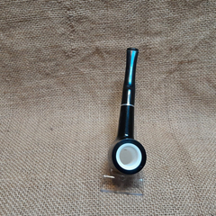 Pipa By Lorenzo Black Meerschaum Curva,espuma, Brezo, Italia - tienda online
